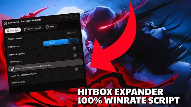 Thumbnail for Rampant Reborn Script - Hitbox Expander & More!