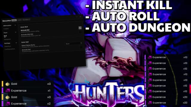 Thumbnail for Hunters OP FREE SCRIPT, INSTANT KILL, AUTO ROLL & MORE