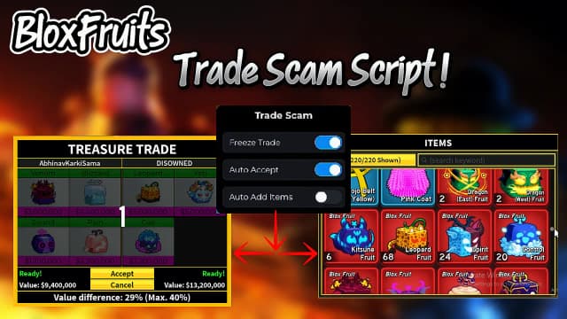 Thumbnail for Bloxfruits trade scam script