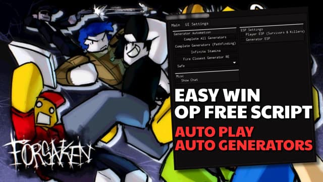 Thumbnail for FREE Forsaken Script | Auto Play, Auto Generators & More