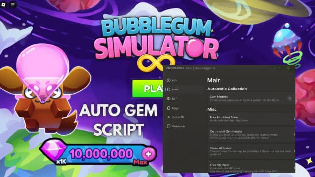 Thumbnail for Bubble Gum Simulator INFINITY Script | AUTO GEM