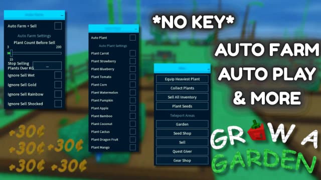Thumbnail for NO Key OP Grow a Garden Script | Auto Play | Auto Farm