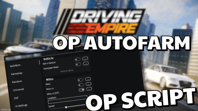 Thumbnail for OP Driving Empire Script | Autofarm, Auto Race & More