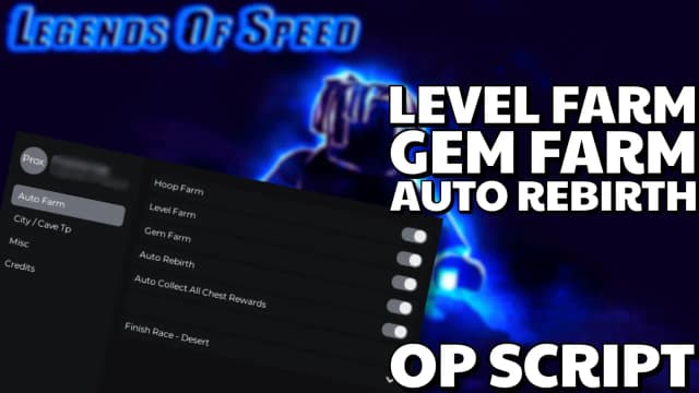 Thumbnail for Legends Of Speed Script | Infinite Level Farm & More