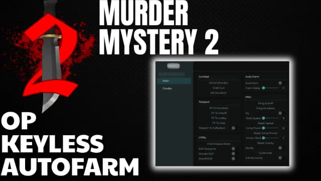 Thumbnail for Murder Mystery 2 No Key Script | Get All Coins, ESP & Fling