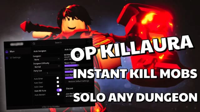 Thumbnail for Dungeon Heroes Script | OP KillAura, Kill All Mobs & More