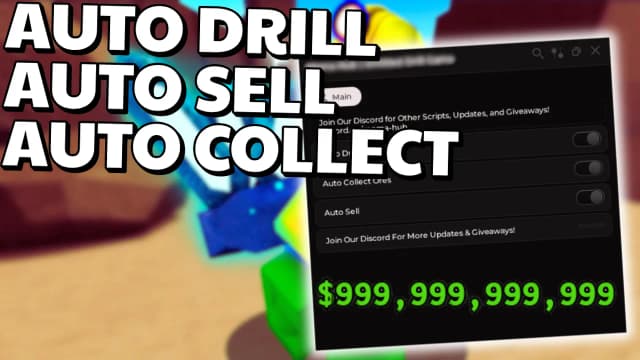 Thumbnail for untitled drill game Script | Auto Drill, Auto Collect Ores
