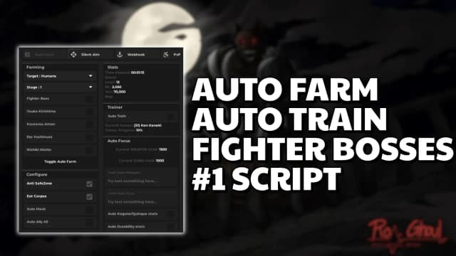Thumbnail for Ro-Ghoul Free Script Keyless | Autofarm, Auto Train & More