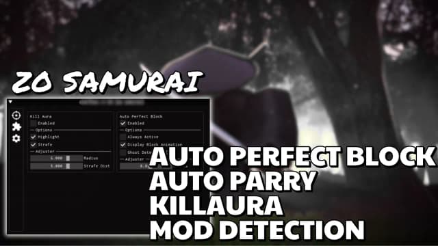 Thumbnail for ZO SAMURAI Script PC/Mobile | Auto Parry, Auto PB & More
