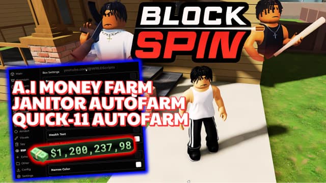Thumbnail for BlockSpin Script | A.I LEGIT MONEY FARM